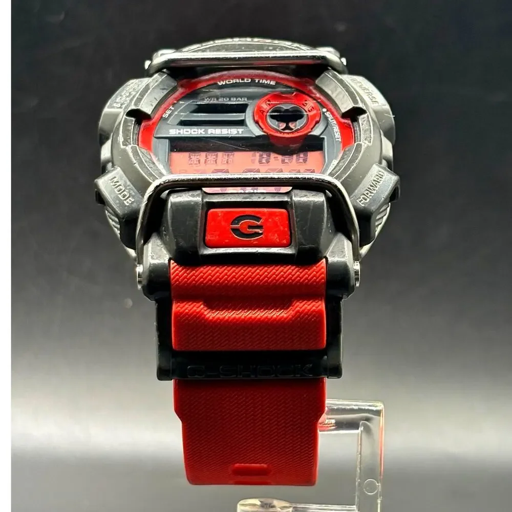 Casio G-Shock GD-400-4 Red Black Digital World Time Men's Watch